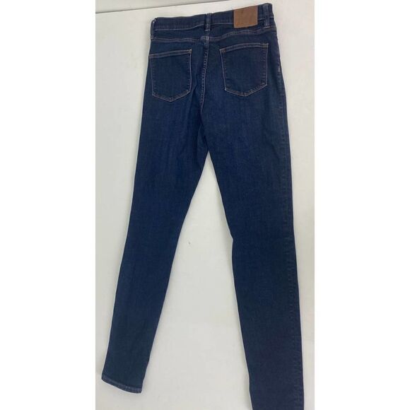 J. Crew Lookout High Rise Skinny Jeans Blue Denim High Waisted Tall - Size 29 T - Picture 8 of 10
